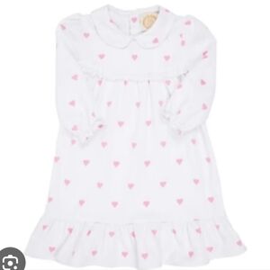 Tbbc White Pink Heart Nightgown